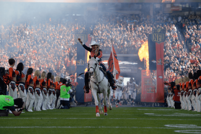 Broncos entrance